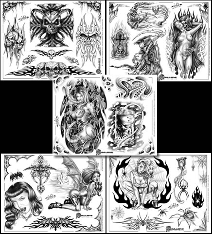 Tattoo_flash_set_04_gothic